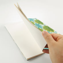 画像をギャラリービューアに読み込む, 手染め和紙 芳名帳（和帳） 雪花染め グリーン
